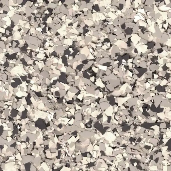 This image shows a detailed, irregular pattern of various shades of beige and gray fragments resembling a digital art abstract mosaic.